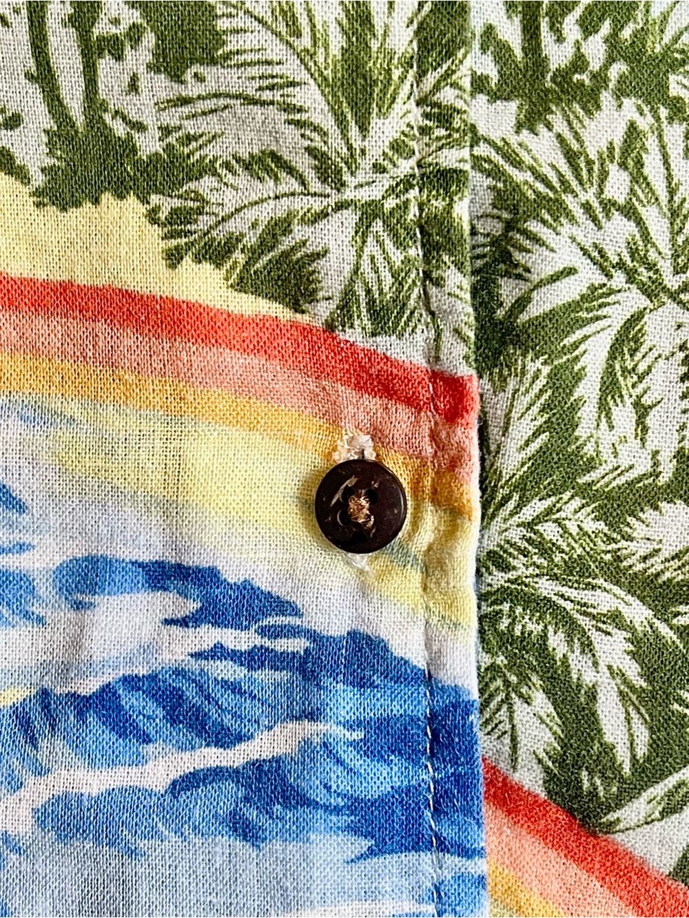 Marine Layer Tropical Hawaiian Button Up Camp Shirt Small - Picture 3 of 8